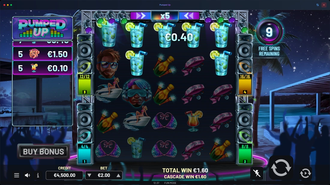 Pumped Up Free Spins